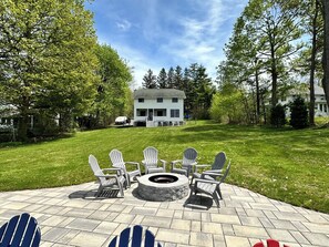 Big yard and fire pit