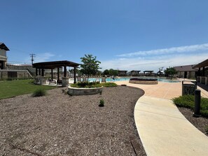 Entrance to pool area