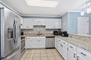 Fully stocked kitchen 