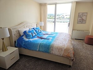 King-size bed in the master bedroom.