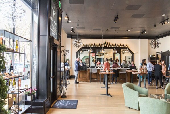 Relax in a stylish lounge area, perfect for casual meetings or unwinding.