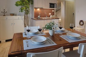 Kitchen and dining area