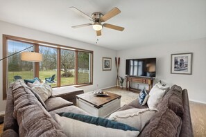 Lots of seating in the living room
