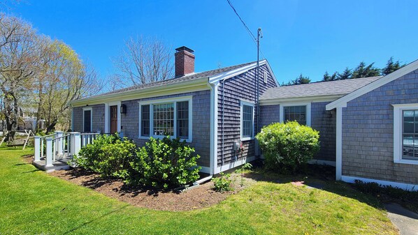 Lovely yard with mature plantings