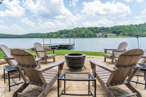 Gather together at the newly constructed firepit