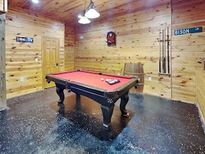 Game Room - Featuring Full Size Pool Table and Seating Area - First Floor