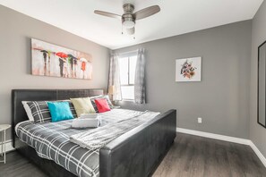 Spacious Bedroom With A Comfortable King-Size Bed