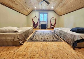 Bedroom 3 - Loft - Two Twin Beds & Two Lounger Hanging Chairs