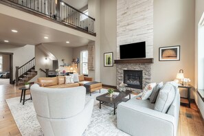 Spacious main level with open floor plan
