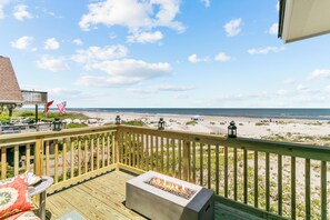 Take in the beautiful views on the open air patio, and enjoy the propane fireplace on chilly evenings.