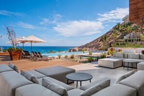 Outdoor seating view