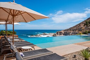 Lounging beach view
