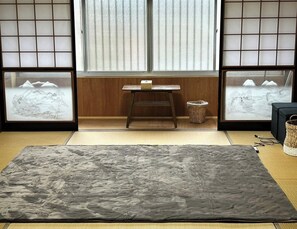 Futons will be provided for the number of guests in two adjoining Japanese-style rooms.