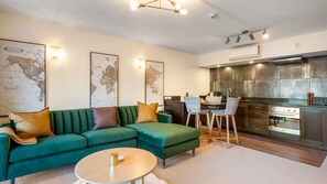 Open-plan living at its finest in our Queenstown luxury accommodation