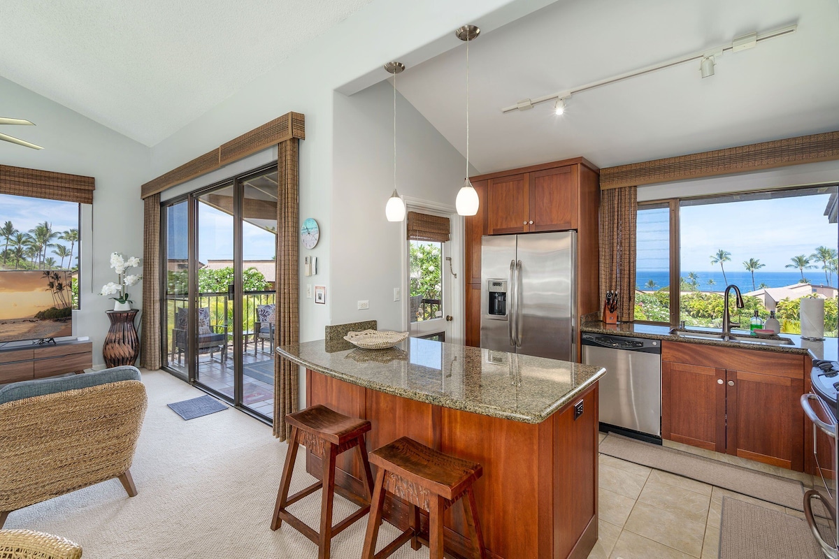 New Listing! – Wailea Ekahi 39E – Luxurious Ocean View Condo, Split AC!