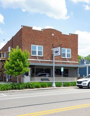 Front of Building, right on Whittaker St.