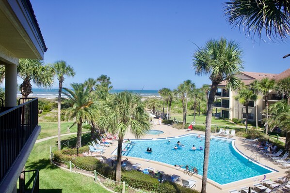 Ocean view / pool view from balcony