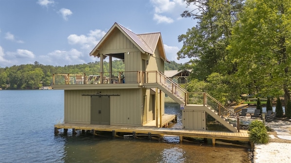 Boathouse on beautiful Lake Burton