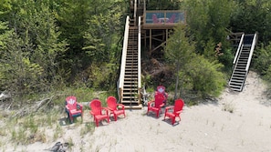 Can have a campfire on the beach!