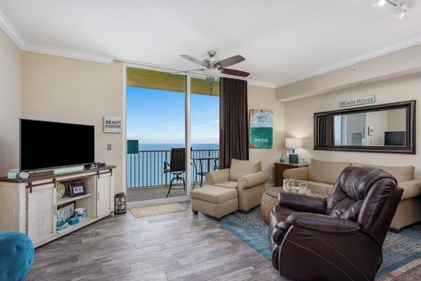 Gulf front living room