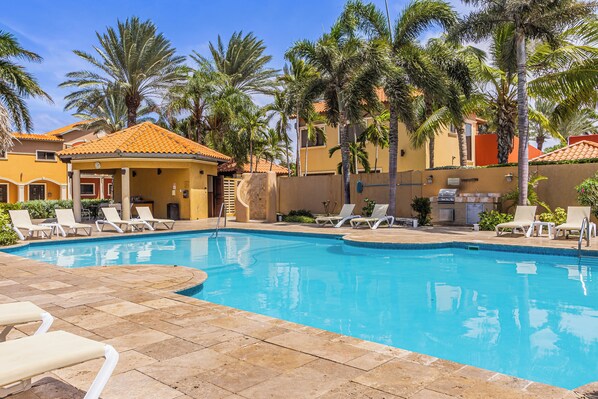 Gold Coast shared pool area, perfect for relaxing and socializing.
