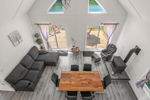 The interior seen from above