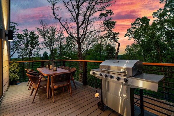 Savor sunset views while grilling under the stars with friends and family!