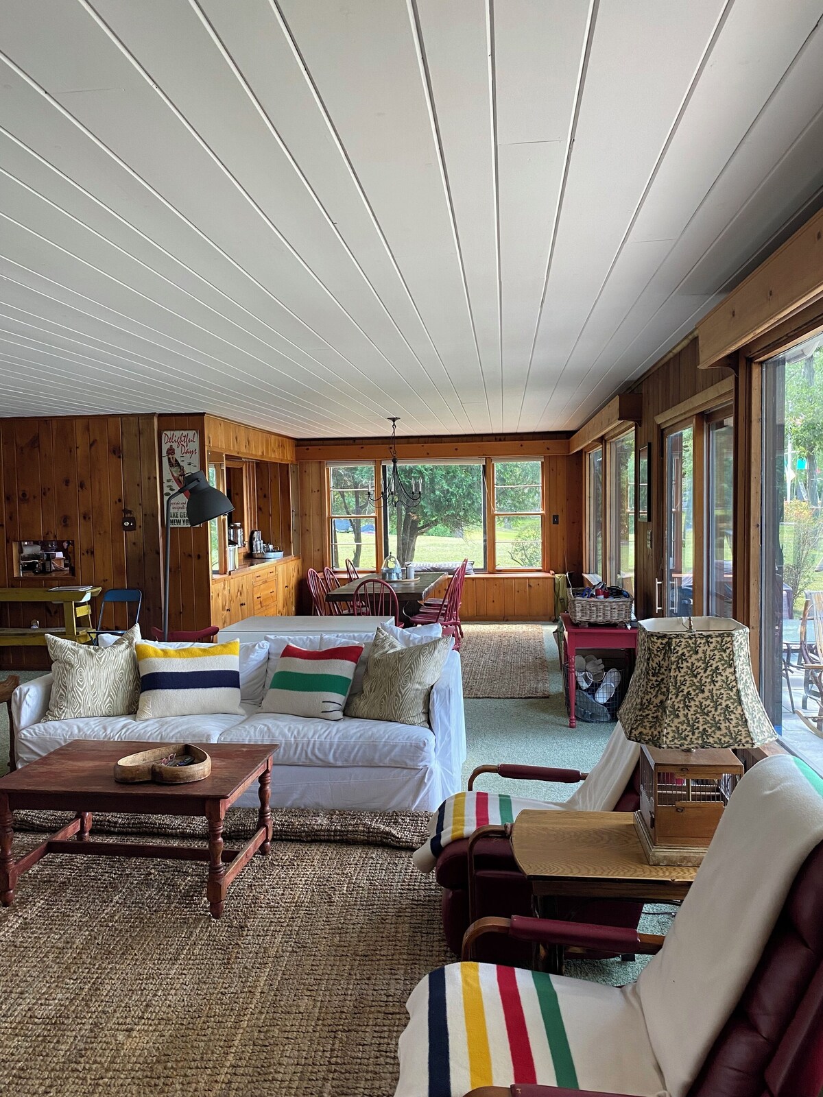 Lake George family retreat in prime location with private dock and swim area