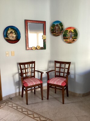 A colourful entry setting to start your day
