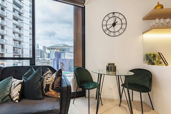 Soho is the perfect location when attending events at Marvel Stadium (seen in the background).