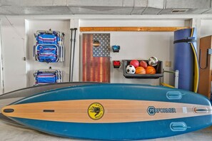Enjoy fun-filled days on the water with our paddleboards, just steps away from the lake.
