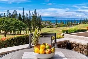 Savor fresh tropical fruit while gazing at the breathtaking ocean views from the comfort of your private outdoor space.