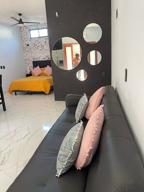Comfortable sofa.