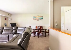 Living and dining room view