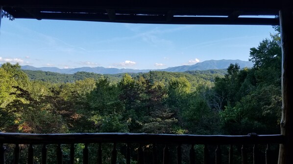 View from the porch. Doesn't do it justice.