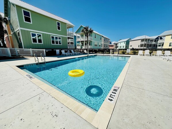 Pool #3 with a handicap lift chair