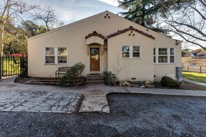Side view of the home