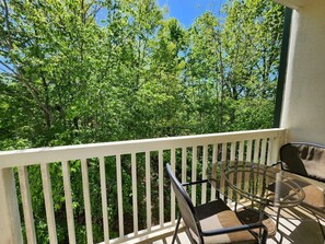 Hear the Dollywood train from your private balcony