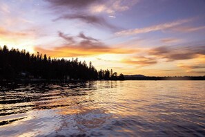 View from the private dock