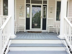 Great front porch with rockers!