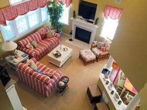 Living room, from above