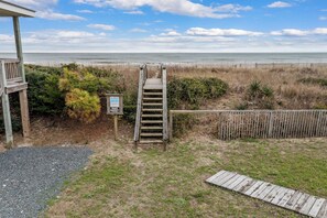 Private Deeded Beach access - directly across from the house