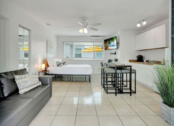 Bright and spacious studio interior
