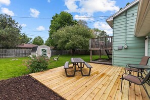 Great outdoor area to hangout with family and friends.