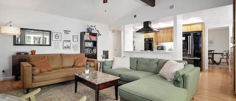 Relax in the spacious living room