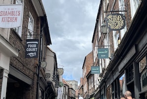 The famous Shambles just 10 mins walk away