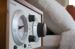 Enjoy high-quality sound with our Tivoli Bluetooth speaker, perfect for enhancing your in-room entertainment.