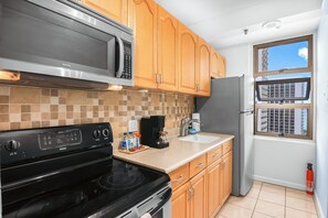 Cook your favorite meals in your fully equipped kitchen.