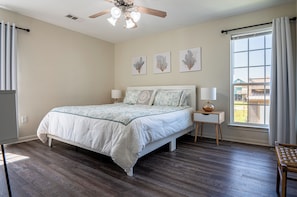 A king-sized bed for you because you are beach royalty