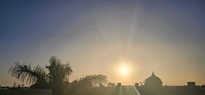 You can view the amaing sunrises & sunsets from the roof terrace